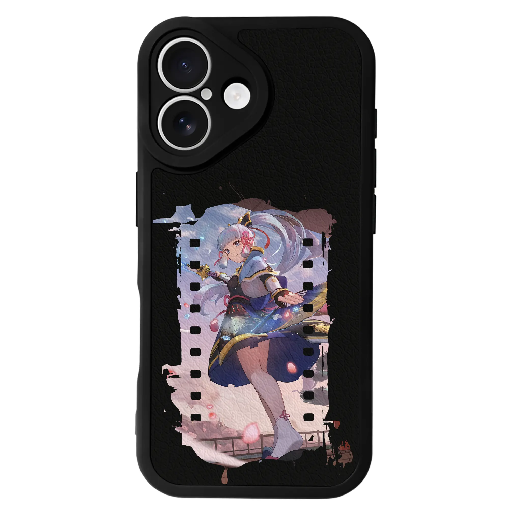 原 神 グッズ 神里綾華 - IPhone 16シリーズ対応 ・ シリコンスマホケース ・ レザー調 ・ 高精度フィット ・ 耐衝撃 ・ ワイヤレス充電対応 ・ 精密カット